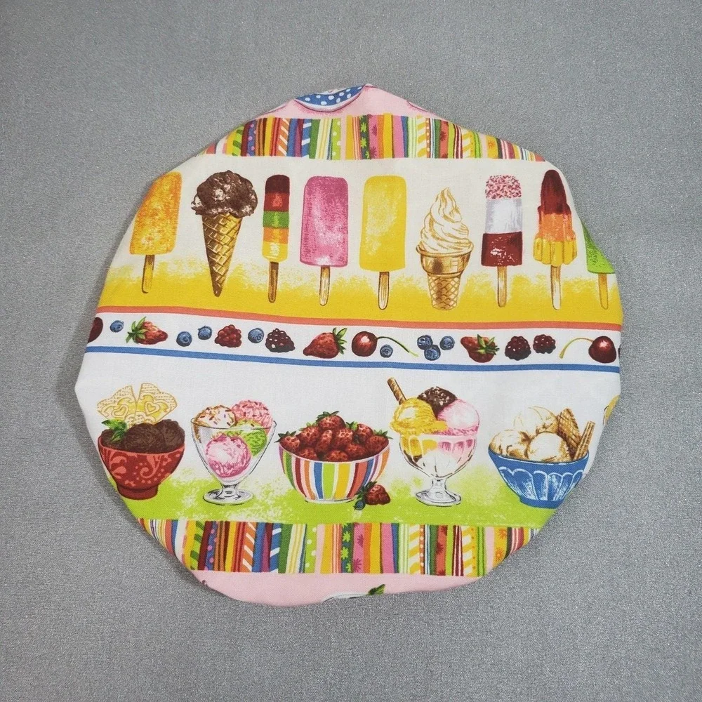 Ice Cream Shoppe Purple Reversible KitchenAid Mixer Mixing Bowl Cover Baking‎